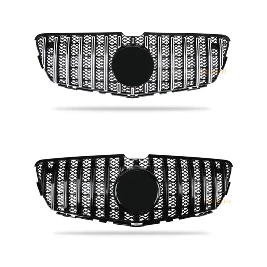 Silver & Black GT Style Front Grille Panamericana Design for Mercedes Benz R Class W251 2011-2017