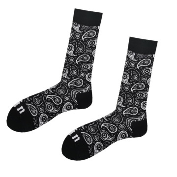 Best Selling Wholesale Breathable Running Tube Socks Gradient Color Men's Cotton