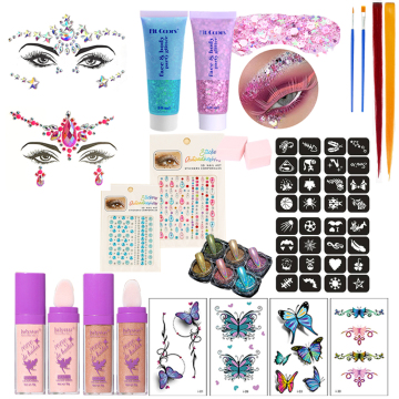 Glitz & Glam: Festival Makeup Kit - Unleash Your Inner Performer for Music Festivals, Raves, and More!