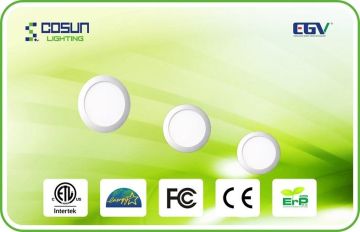 8w 6500k Ip50 Restaurant Led Flat Panel Lights With High Efficiency , 4 Inch Round Led Downlight
