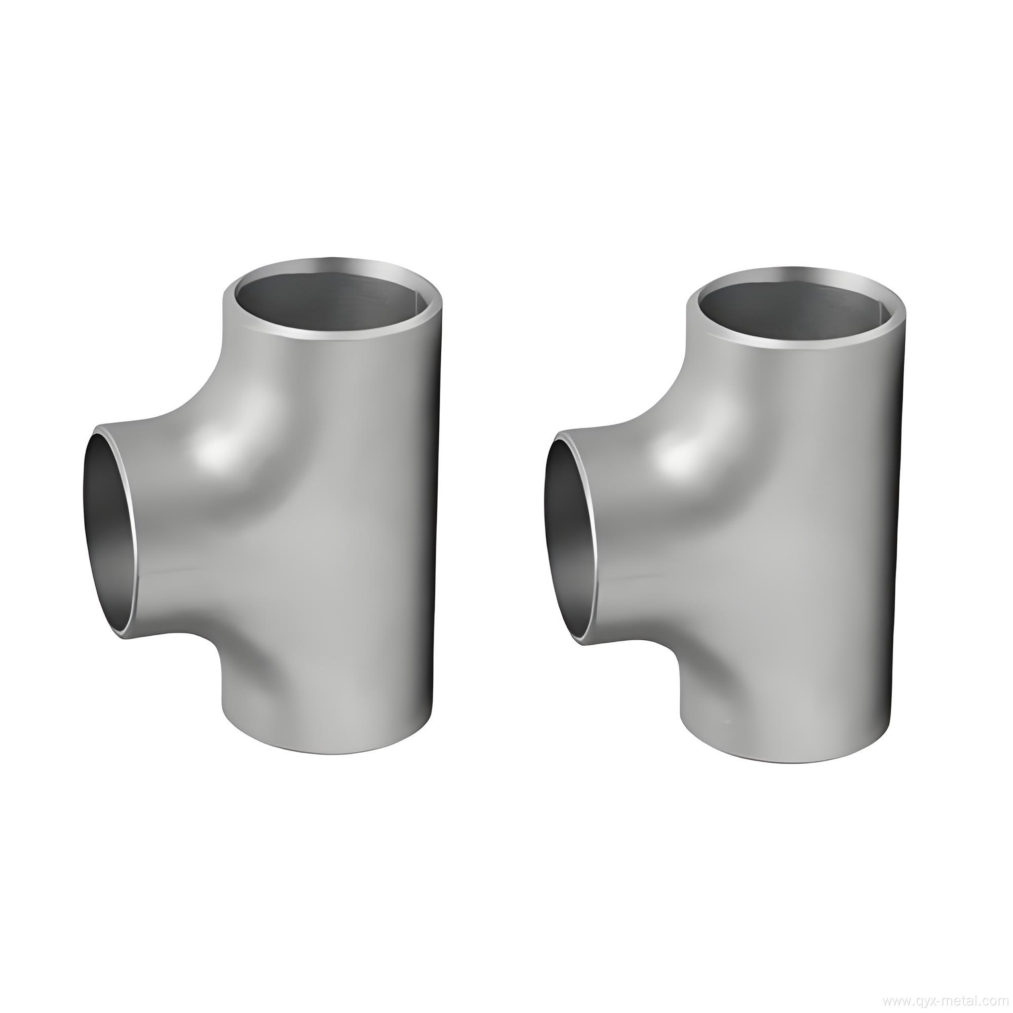 High Precision Titanium Tee Pipe Fittings for Industrial