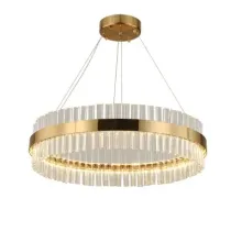 Lámpara de techo de cristal de latón de lámpara de lujo moderno colgante
