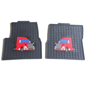 All Weather Truck Floor Mats with Color Logo For Volvo VNL 2003 2004 2005 2006 2007 2008 2009 2010 2011 2012 2013 2014