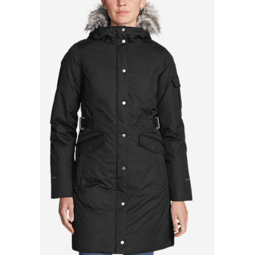 fur hooded parka down