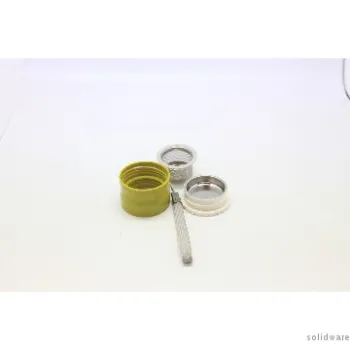 Single Wall Glass bottle with lid on both ends 360ml