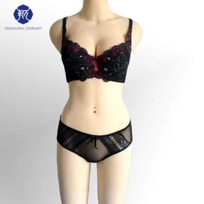 Offer sexy lifelike nude body and full body female underwear mannequin QianWan Displays