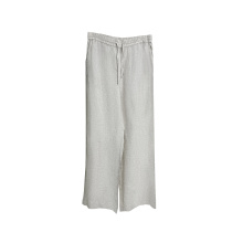 Ladies' 100% linen casual pants