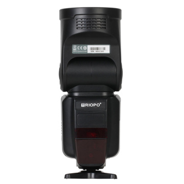 Triopo Round Speedlite Flash V1 Lithium Baterai Isi Ulang Untuk Canon 80D