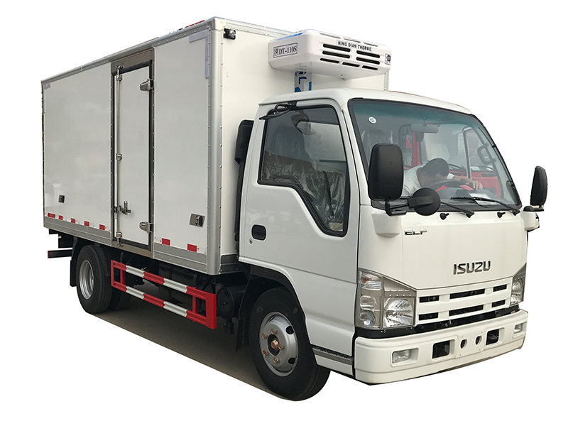 ISUZU 98hp diesel light duty refrigerator unit truck