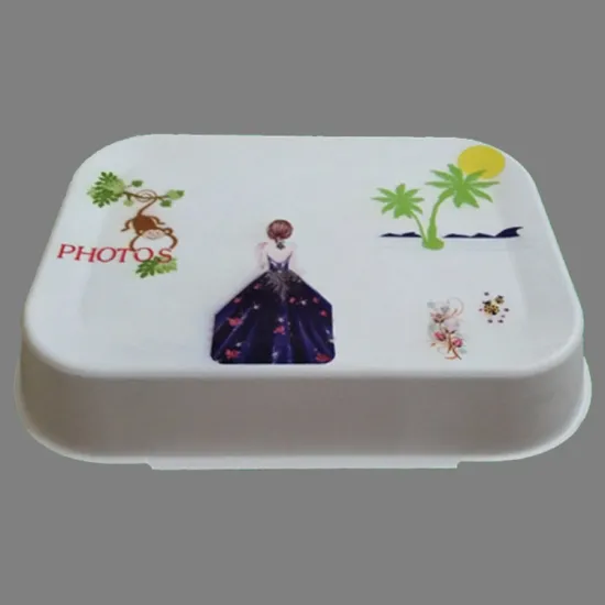 Custom biodegradable molded packaging box with print