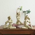 Patung yoga dan patung Yoga Girl Sculpture untuk Bilik Meditasi Pejabat Rumah