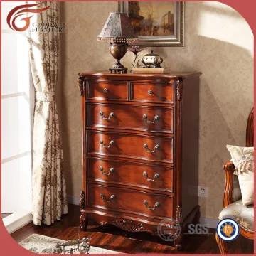 Antique chinese elm wood drawer chest A73