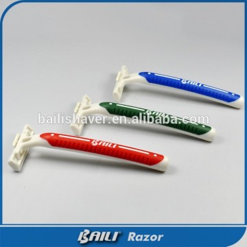 Disposable Shaving Razor Plastic Nonslip Handle Twin Blade Shaver