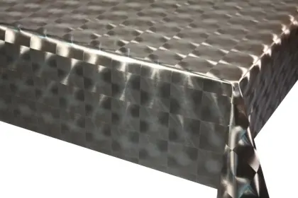 Home Fashions Silver Gold Tablecloth