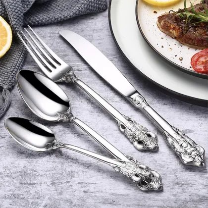 Royal Stainless Steel Silver Tableware Set