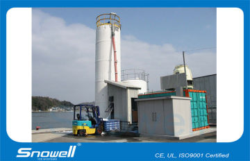 40t/day Commercial Fishery Slurry Ice Machine With Titanium Alloy Evaporator