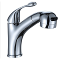 Single Handle Deck Mounted Hot&Cold Pull Out Sprayer Kitchen Taps Mixer Faucets for sink basin