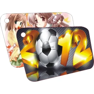 Pantone Color Irregular Shape Plastic Card