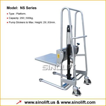 NS Series Manual Mini Stacker with Platform