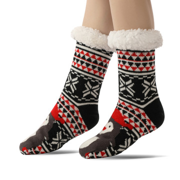 Womens Super Soft Cartoon Animal Fuzzy Non-Slip Winter Slipper Socks 2025