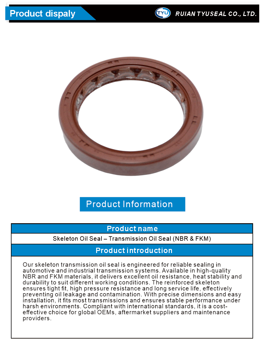 Durable Transmission Oil Seal