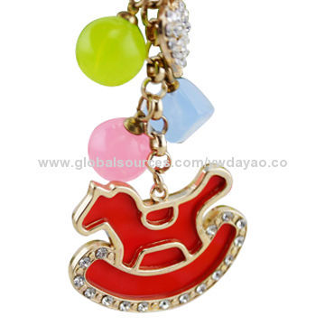 Factory wholesale horse toy crystal keychainsNew