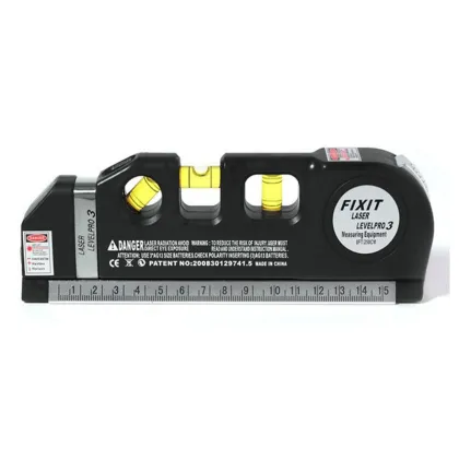 3-in-1 Laser Level Tape Measure - Multi-Function Ruler