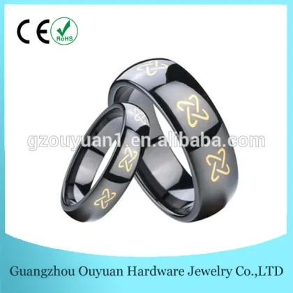 Simple Style Black Ceramic Ring Popular Ceramic Jewelry Customized