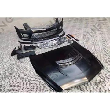 Body Kit Front Bumper Grille Lip Hood Fenders for Cadillac ATS 14-19 to ATS-V Upgrade