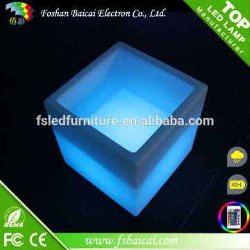 Illuminated Plastic Cube with Cushion