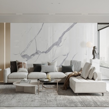 Sintered Stone Slab 800x2600mm Glossy White