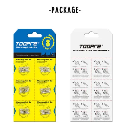 TOOPRE Bike Chain Quick-Link Steel 6-12 Speed 6pair Silver for SHIMANO