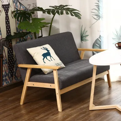 Wooden Single Seater Lounge Sofa Chairs for Home Decor