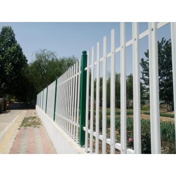 Pvc Painted galvanized steel palisade fencing panels