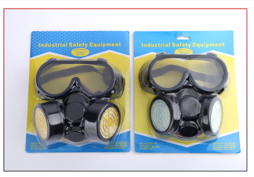 Safety gas half mask industrial mask and goggles