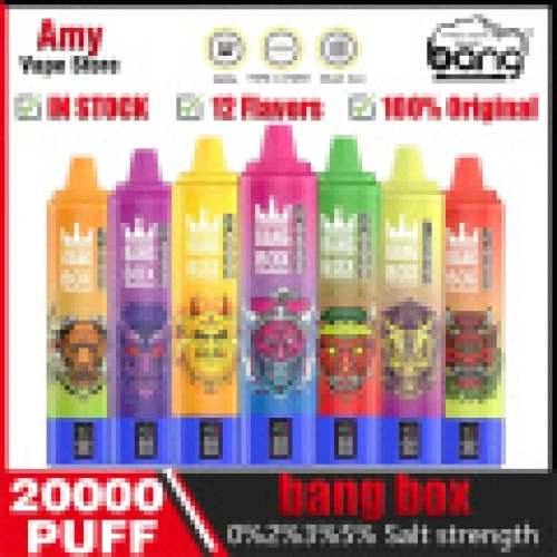 Bang Box 20000 Puffs LED Display Display Disposable Vape Czech ker n