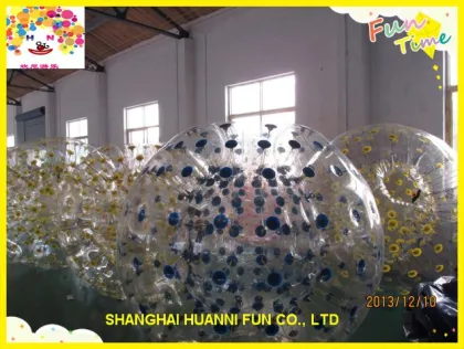 Durable PVC or TPU aqua zorbing/inflatable aqua zorbing ball
