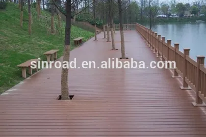 China Supplier Wood plastic composite decking floor,WPC Decking floor