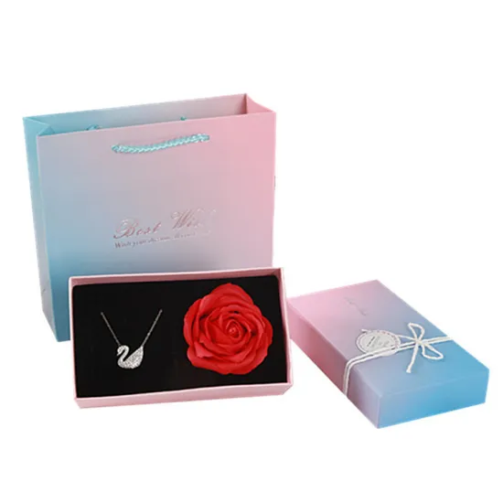 Custom Cardboard Paper Preserved Rose Gift Box