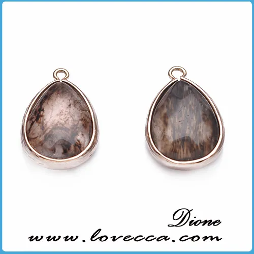 New arrival glass brass pendant ,handmade birthstone jewelry wholesale