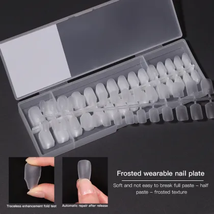 OEM Artificial Fingernails - Thin, Traceless Nail Plates with Various Paste and Material Options