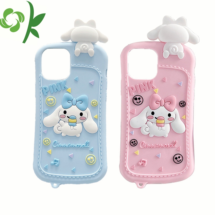 Fashion Anti-Shock Silicone Glossy Cute Cartoon Phone Case