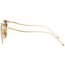 Customizable Round Polarized Titanium Sunglasses Round Retro Titanium Sunglasses Supplier