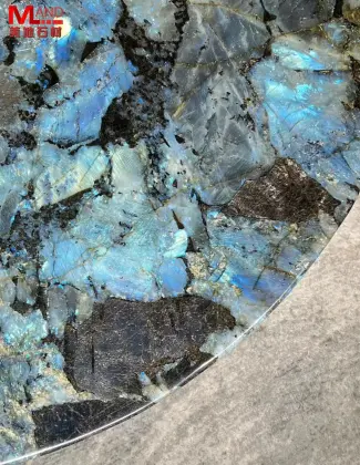 Blue Jadeite Marble Round Dining Table