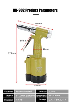 Rugged and Portable Air Tool Brake and Clutch Riveters