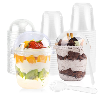 Disposable PP U Shape 500ml/16oz Clear Plastic Bubble Tea Cup