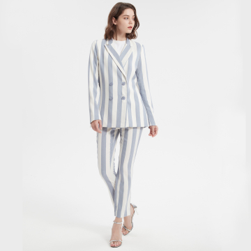 women stripe blazer,slim fit women suit blazer