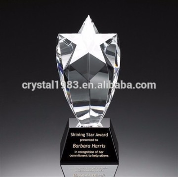 Best Selling Star Shaped Crystal Trophy Wholesale Trophy Gift Craft