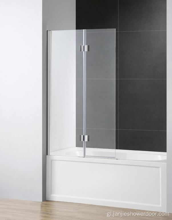 Pantalla de bañeira de bisagra de 8 mm