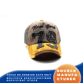 Topi Baseball yang Dicuci Menampilkan New York 79 Patch